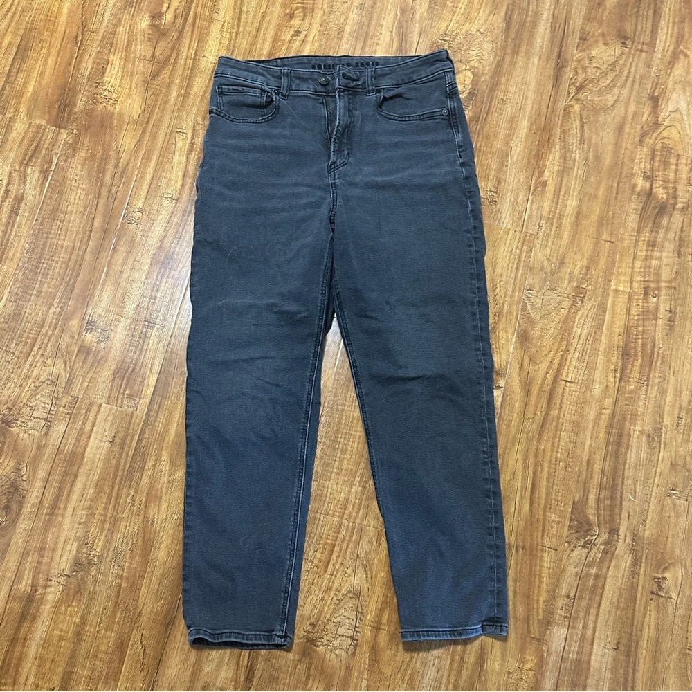 American Eagle Outfitters Dark Gray/Black Mom Jeans